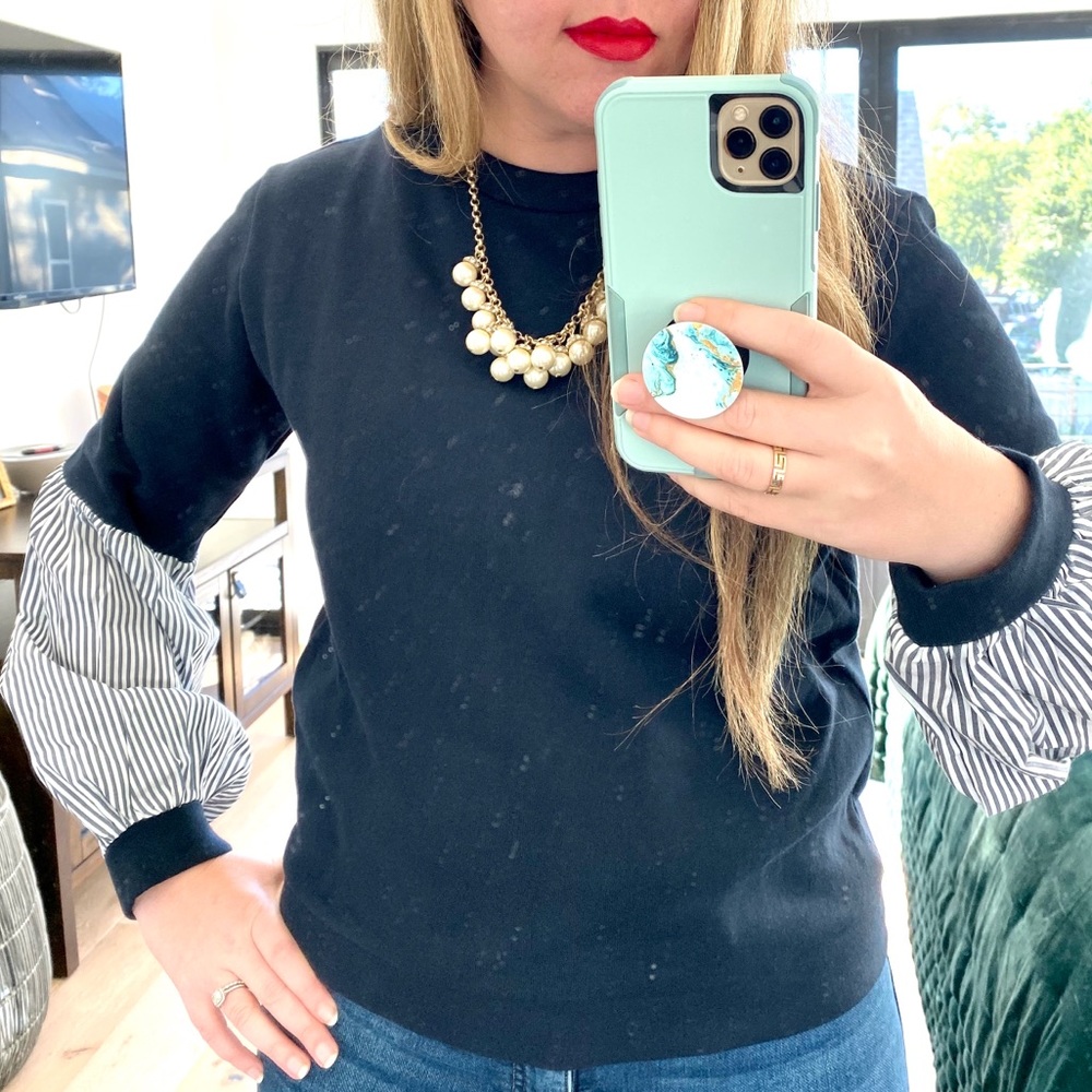 Banana Republic Balloon Sleeve Couture Sweatshirt